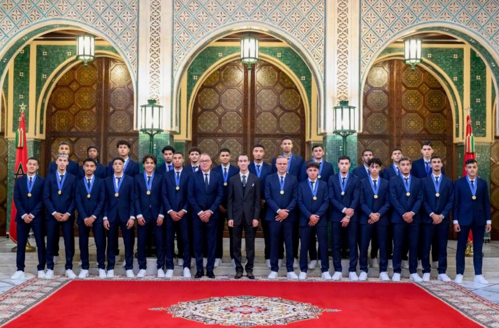 بتعليمات من الملك محمد السادس.. ولي العهد يستقبل المنتخب المغربي للشبان المتوج بكأس العالم بالقصر الملكي