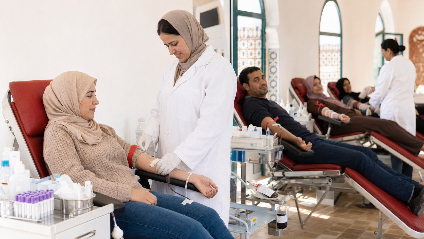 تحت شعار «كل قطرة دم أمل جديد».. أولاد تايمة تحتضن حملة للتبرع بالدم
