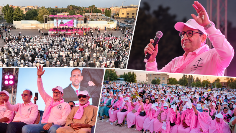 عبد الصمد قيوح يستعرض أولويات التنمية بأيت إعزة وسط حضور جماهيري غفير